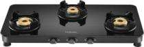 Hindware Alverio Black 3 Burners Glass Cooktop_0