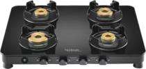 Hindware Alverio AI Black 4 Burners Glass Cooktop_0