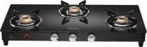 Hindware Armo PLUS GL  AI BLK Black 3 Burners Glass Cooktop_0