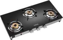 Hindware Armo PLUS GL  AI Black 3 Burners Glass Cooktop_0