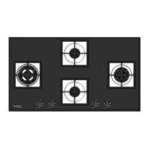 Hindware Aster 90 Gas Hob Black 4 Burners Glass Cooktop_0