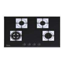 Hindware Aster 76 Gas Hob Black 4 Burners Glass Cooktop_0