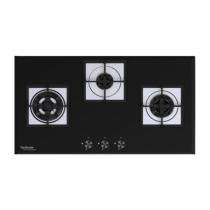 Hindware Aster 78 Gas Hob Black 3 Burners Glass Cooktop_0