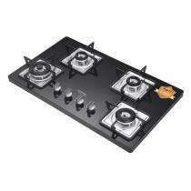 Hindware Rosia 65 Sleektop Hob Black 4 Burners Glass Cooktop_0