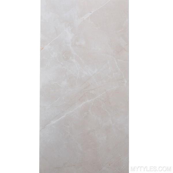 Kajaria Zest Cement 148.5 x 600 mm Arctic White Glossy Porcelain Tile_0