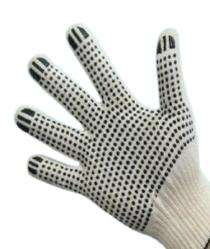 Dotted PVC Safety Gloves Free Size_0