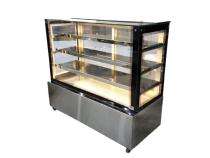 4 Shelves Food Display Counter Silver_0