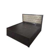Wood Box Double Bed 6 x 6 ft Brown_0