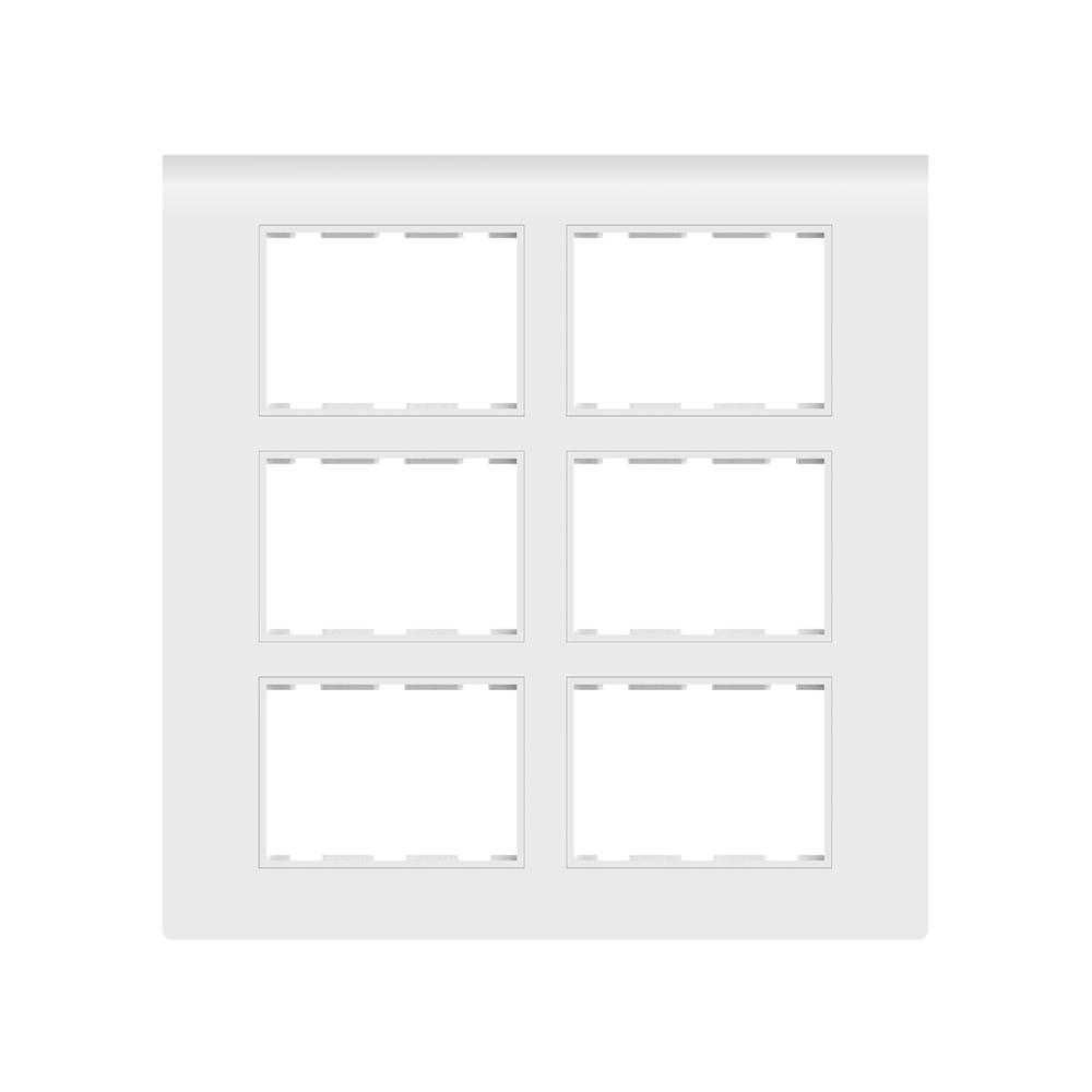 Pressfit 18 Module White Modular Switch Plate Cover_0