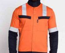 Cotton Safety Jackets L Contra With Sleeves Orange_0