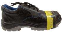 Full Grain Alabama Leather Steel Toe Safety Shoes Black_0