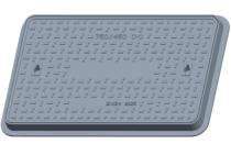EVEREST CEMENT Cast Iron Rectangular Solid Top Manhole Drain Cover Frame EHD 35_0