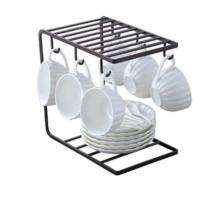 Kitchen Creations Stainless Steel Rectangular Cup Holder Kitchen Storage Organiser 8 x 20 x 15 inch_0