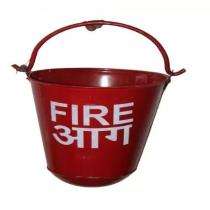 Mild Steel 15 L Fire Bucket Open Head Red_0