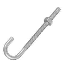 M12 - M80 Carbon Steel Foundation Bolts J Shape 350 mm_0