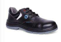 Real Leather Steel Toe Safety Shoes Black_0