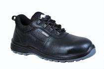 CG Leather Rubber Toe Safety Shoes Black_0