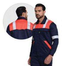 Tarapro Cotton Safety Jackets L Incredible With Sleeves Red and Navy Blue_0