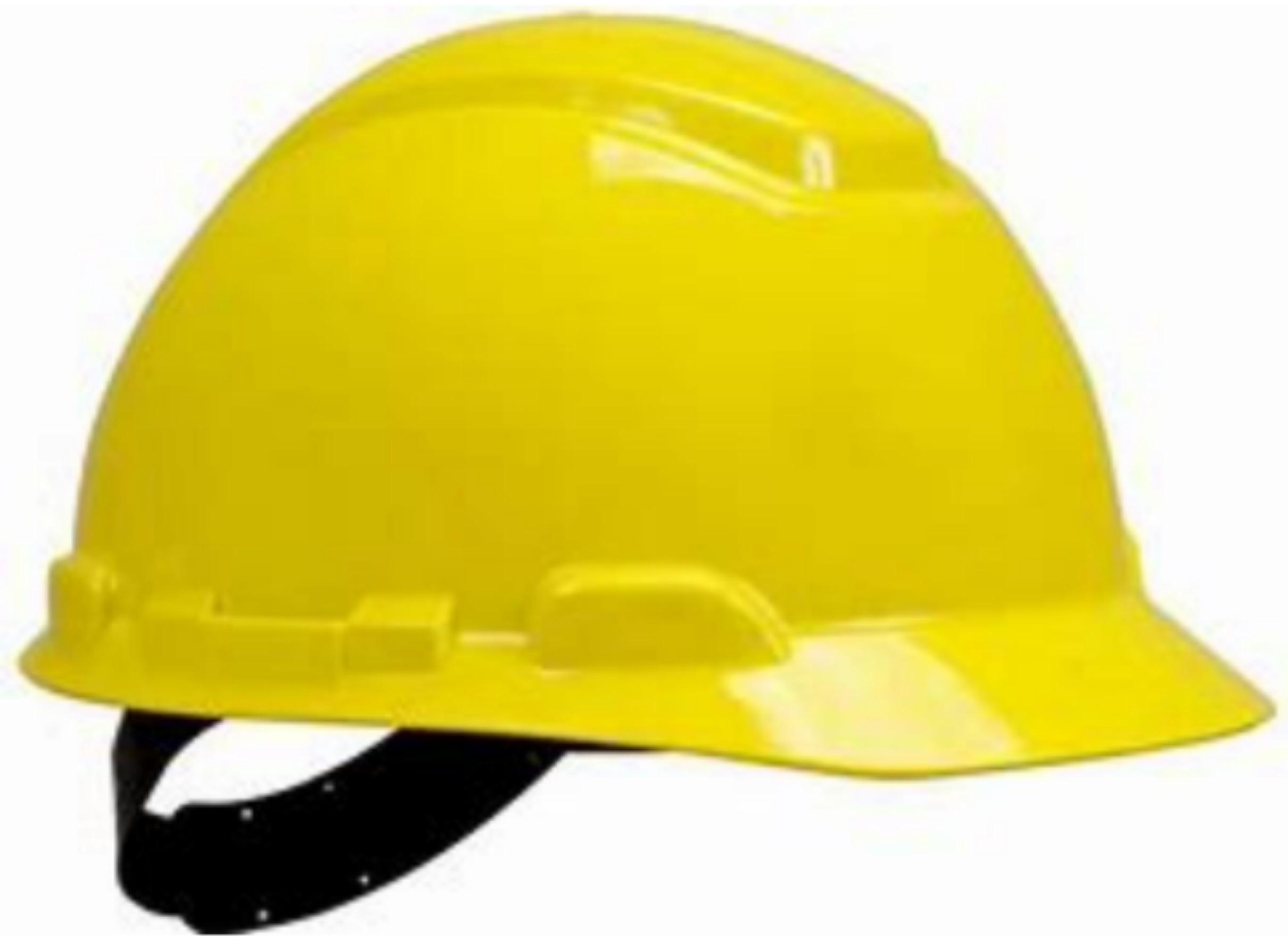 HDPE Yellow Air Ventilated Safety Helmets_0