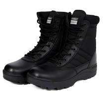 Leather Steel Toe Safety Shoes Black_0