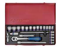 Kingtony 24 Piece 0.25 inch Socket Set_0