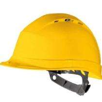 Plastic Yellow Construction Safety Helmets_0