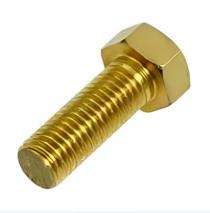 Uniisteel Tekk M4 - M16 Brass Hexagon Head Bolts 6.8 100 mm_0