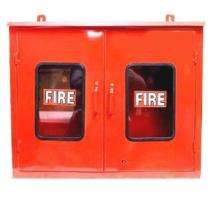 Mild Steel Double Door Fire Hose Cabinet 750 x 600 x 250 mm 15 m_0