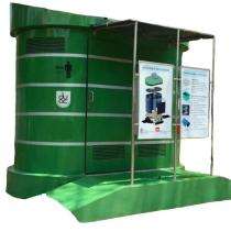 Royal Enfinity Stainless Steel 8 ft Portable Toilet Cabin Green_0