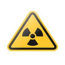 Burhani Polycarbonate Self Adhesive Radiation Warning Label_0