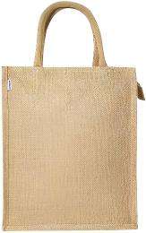 Jute Tote Bag Open Top 35 x 30 x 15 cm Brown_0