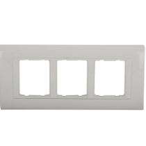 Navkar 6 Module White Modular Switch Plate Cover_0