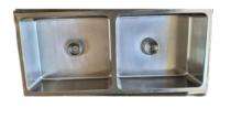 Jindal Stainless Steel Kitchen Sink Double Bowl KD-J2 24 x 18 x 10 inch_0