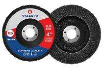 STAAREK 4 inch Flap Discs ST04 120 grit 16 mm_0