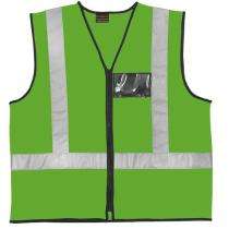 Nylon Safety Jackets L Sleeveless Green_0