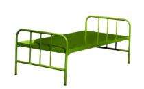 Steel Single Hostel Bed 6 x 3 ft Green_0
