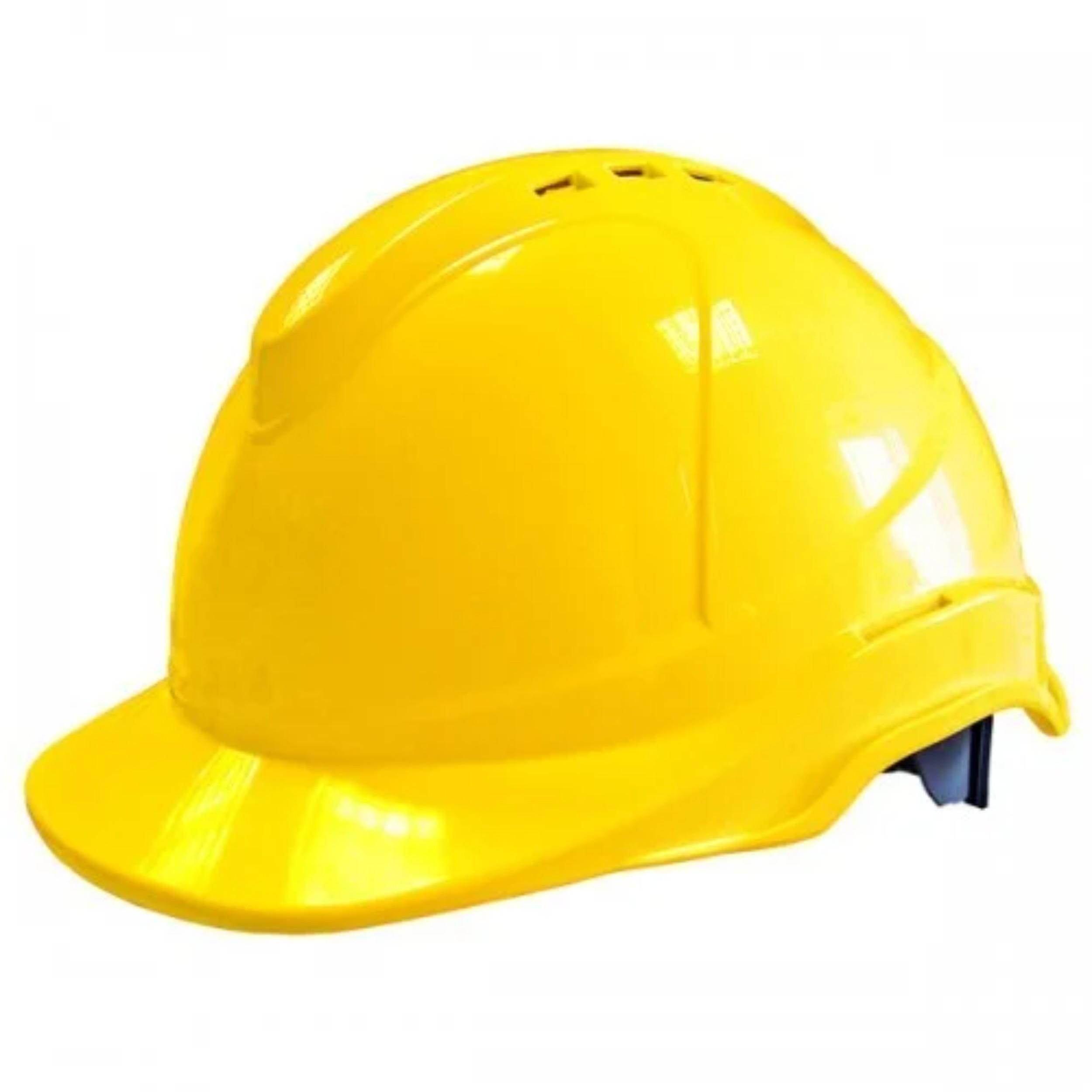 HDPE Yellow Fusion Safety Helmets_0