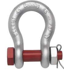 Crosby Grade 30 Bolt Type Anchor Bow Shackle 1/4 inch 6.5 ton_0