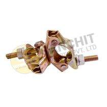 SANCHIT 40 x 40 mm E-Galvanized Pressed Swivel Scaffolding Coupler 10 kN_0
