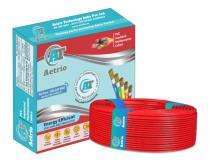Aetrio 0.5 sqmm FR PVC Electric Wire Red 90 m_0