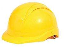 HDPE Yellow Air Ventilated Safety Helmets 6000VR_0