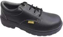 JAMA JS073 Real Leather Steel Toe Safety Shoes Black_0