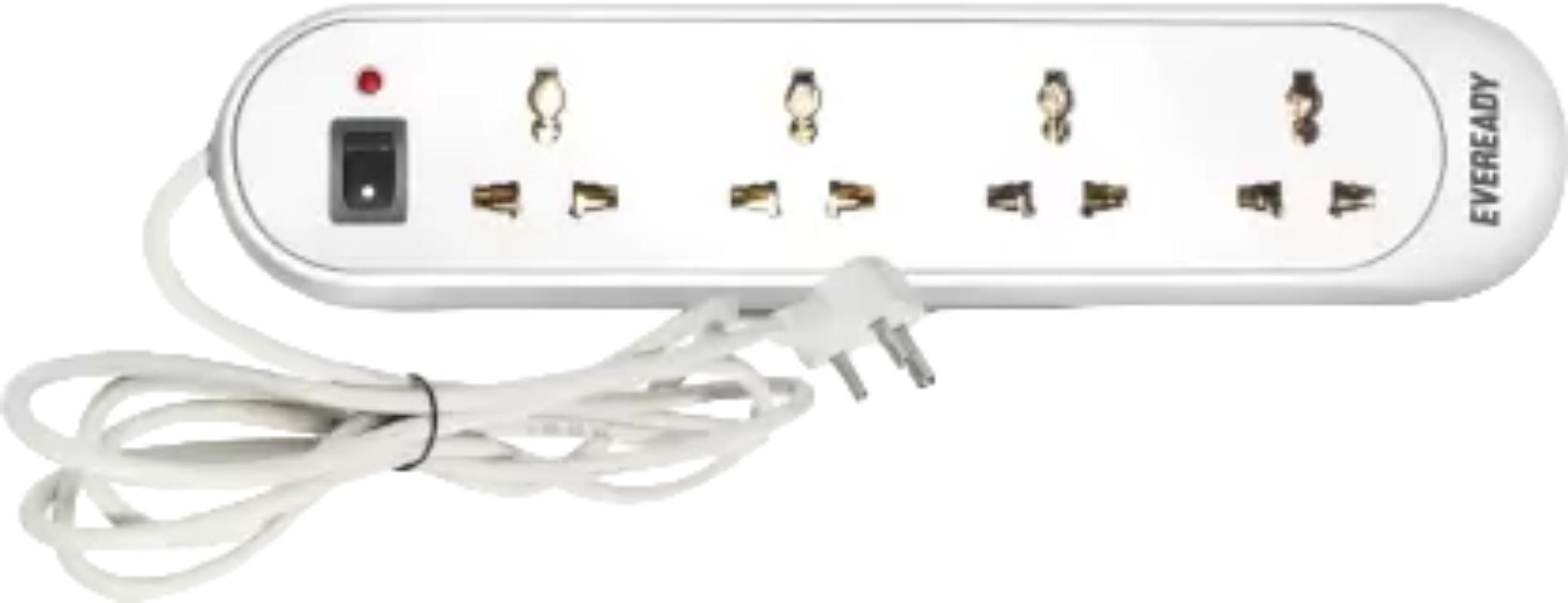 EVEREADY Strip 4 Socket 3 Pin 2.5 m Extension Board_0