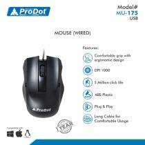 ProDot Mouse Wired Curvy Wired Optical 11 x 5.7 x 3.5 cm_0