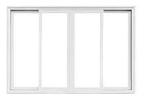 OKOTECH Sliding Plastic UPVC Windows 7 x 3 ft AP-603_0