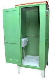 Sarkar FRP 1800 mm Portable Toilet Cabin Green_0