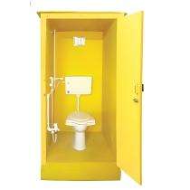 Sarkar FRP 1800 mm Portable Toilet Cabin Yellow_0