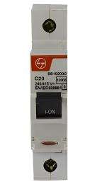L&T BB10200C Single Pole 20 A C MCB_0
