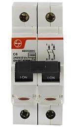 L&T BB20060C Double Pole 6 A C MCB_0