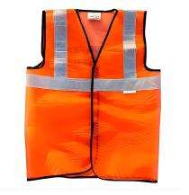Nylon Safety Jackets L Reflective Orange_0